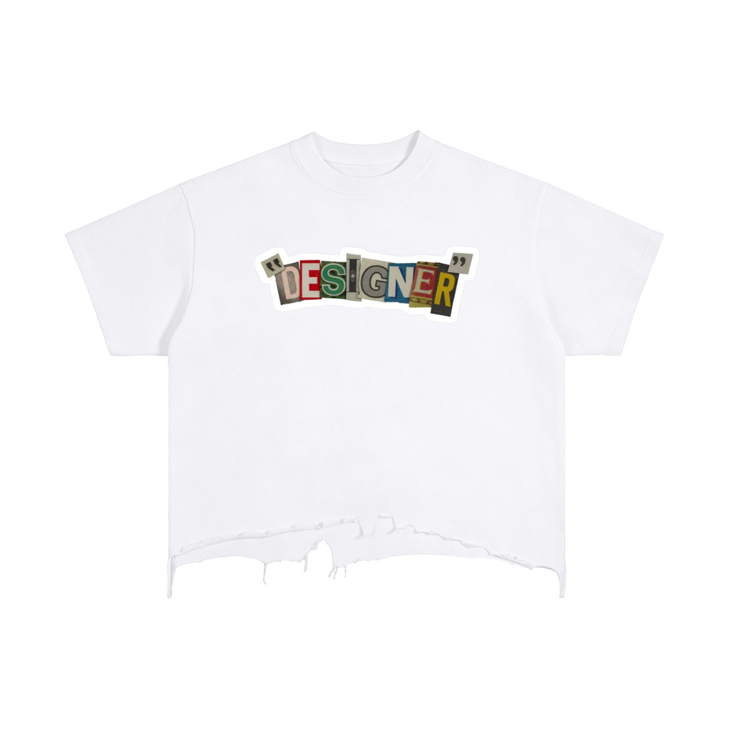 Vintage Wash Boxy Distressed Hem T-Shirt