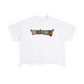 Vintage Wash Boxy Distressed Hem T-Shirt
