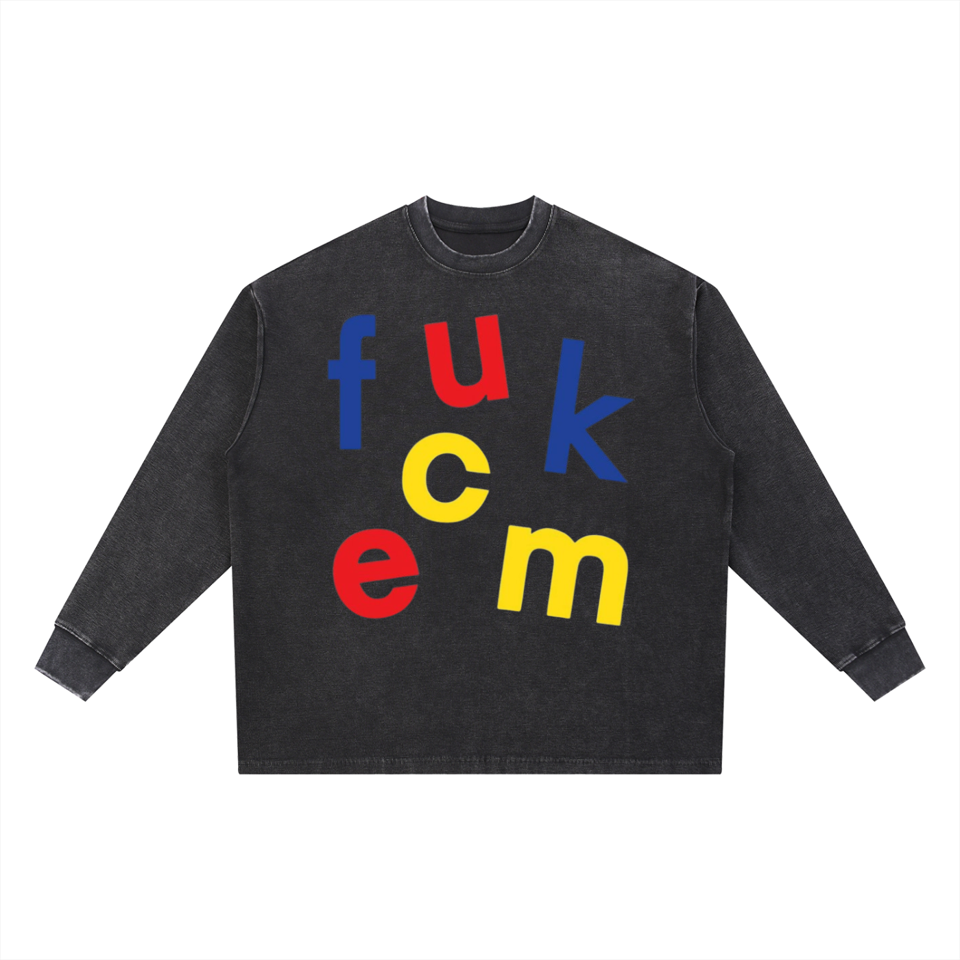 Mineral Wash Waffle Oversized T-Shirt